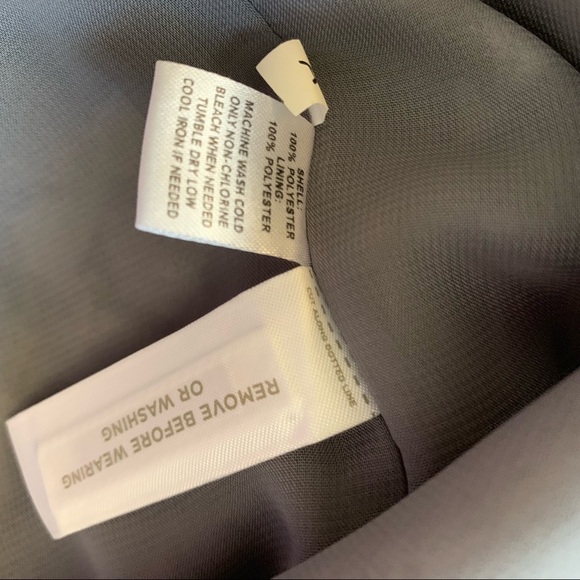 Loft Draped Front Gray Dress NWT Size 4 - Picture 8 of 9